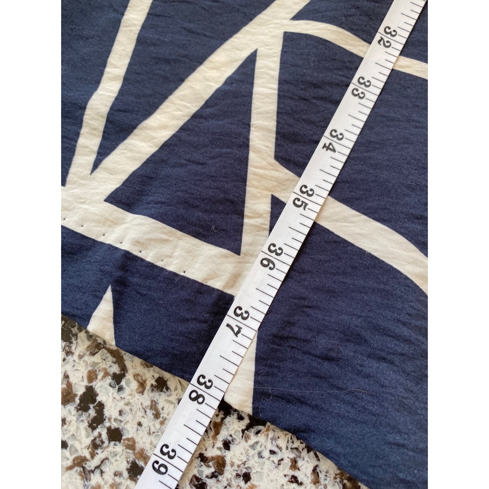 Banana Republic Trapeze Dress M Navy MCM Excellent Geometric Abstract Artsy Mod - Picture 12 of 12
